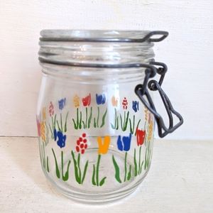 VTG French Arc Tulip Kilner Jar